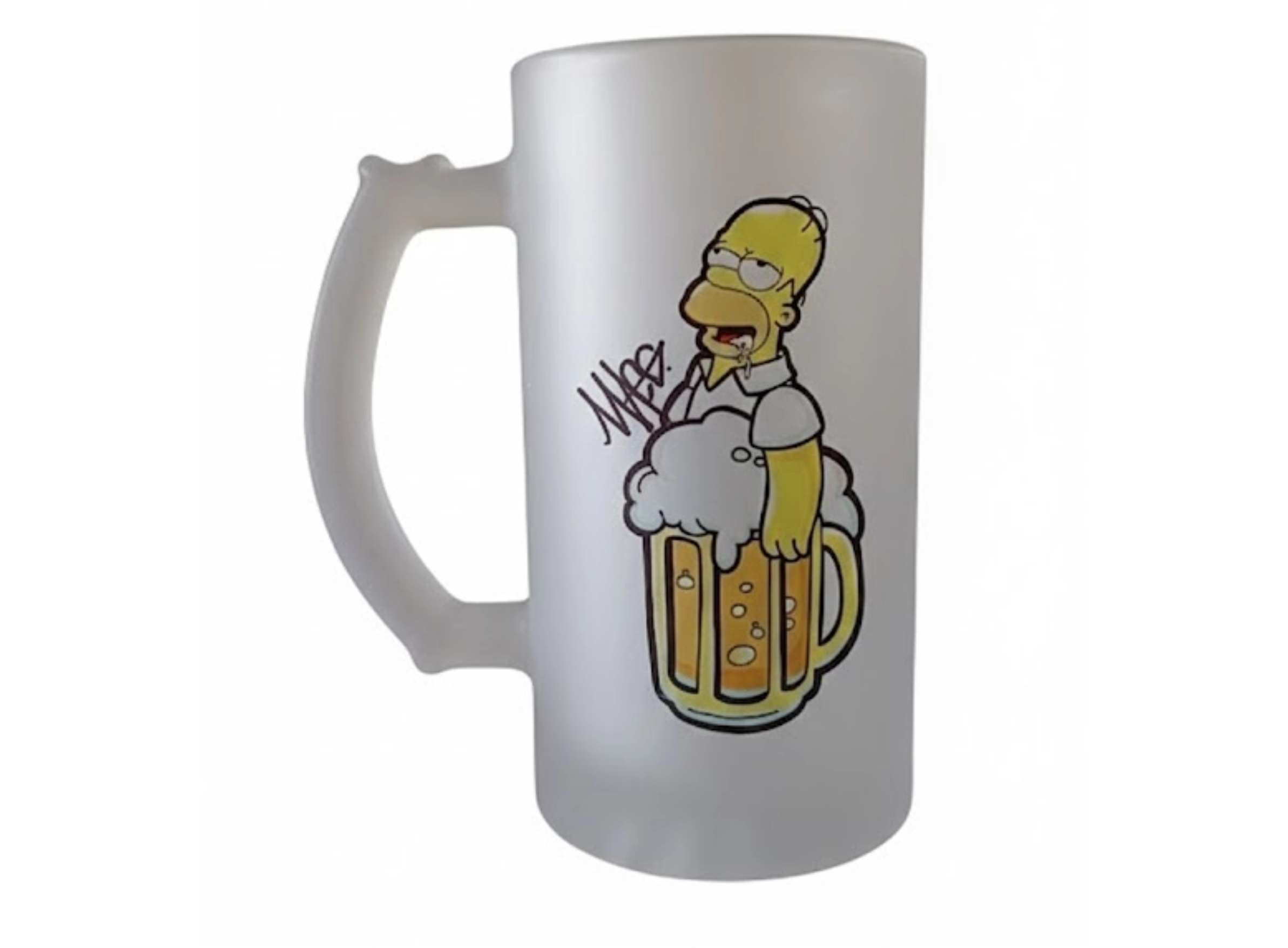 Jarra cervecera esmerilada